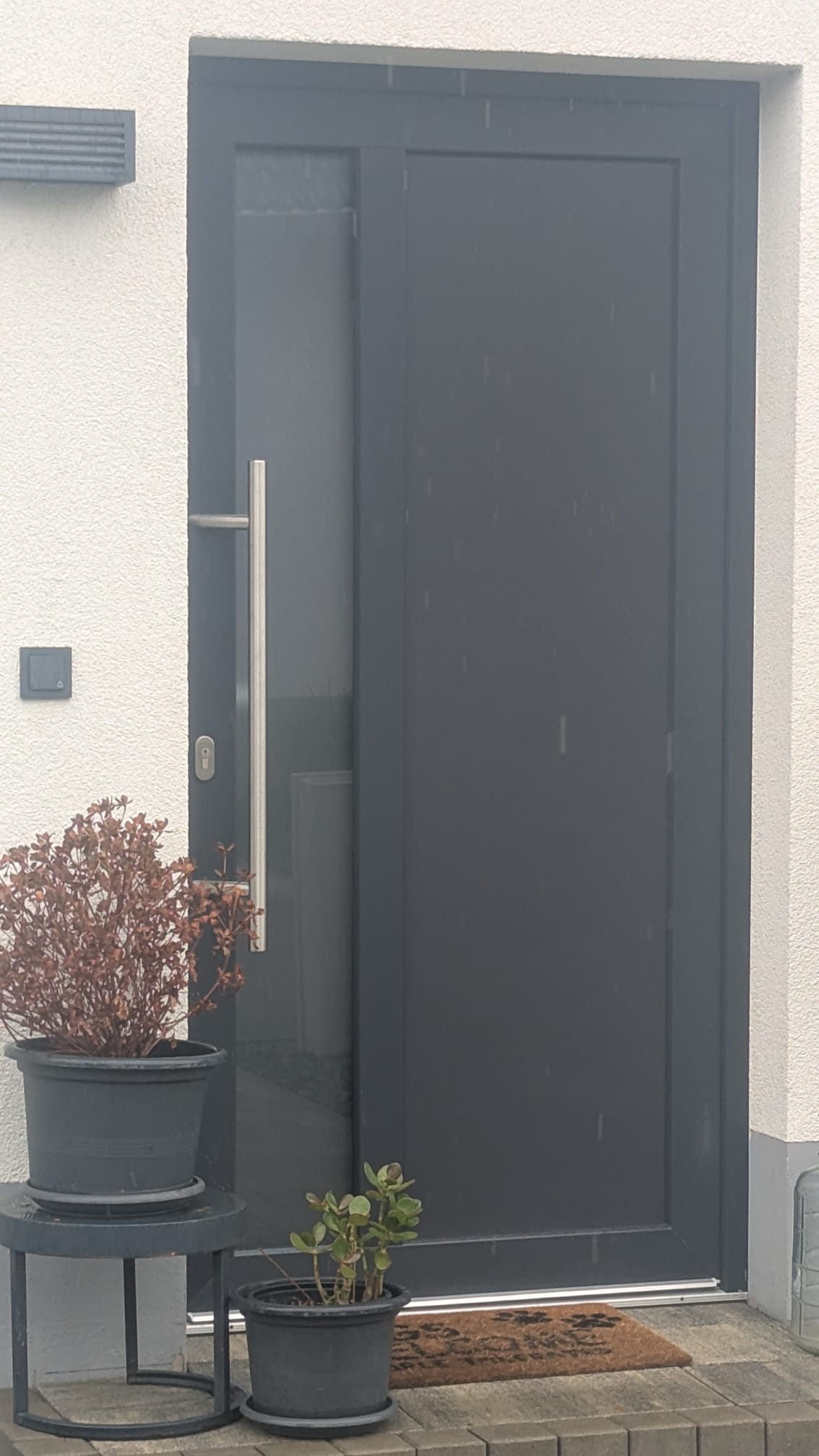Haustür Anthrazit modern